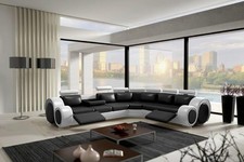 Ledersofa Eck Leder Couch Sofa