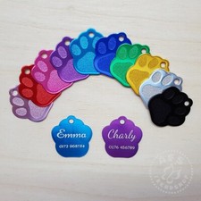 Hundemarke Pfote klein inkl