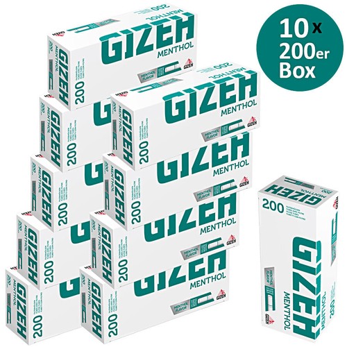 2000 stück gizeh - stück, menthol