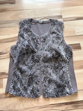 Strick Weste, mit Kunstfell