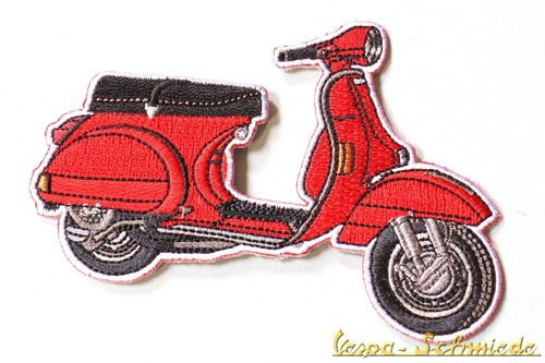 Vespa aufnäher rot - vespa,