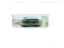 Minitrix N Güterwagen SoMo Flachwagen 6264 Dortmunder Eisenbahn + Wiking LKW