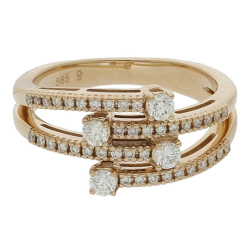 Diamantring 585 k - diamantring, 585/14