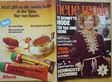 Neue Mode 75/11 w/Burda Weihnacht Abendmode Traumkleid Puppe 70er Modezeitschrif