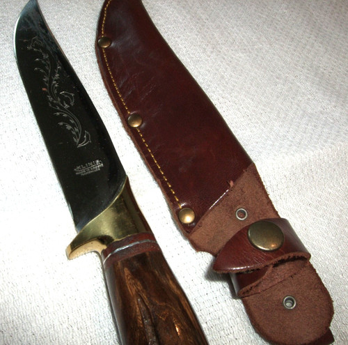 Jagdmesser mit olivenhozgriff - jagdmesser,