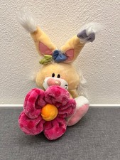 Plüsch Hase Mimihopps mit Blume ca. 35cm Depesche Stofftier Diddl Sammler
