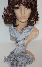 Damen Schal Stola Schultertuch Tuch Überwurf Kopftuch crinkel glänzend 7 Farben