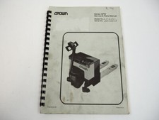 Crown GPW Serie Hubwagen Werkstatthandbuch Ersatzteilliste Wartung 1989