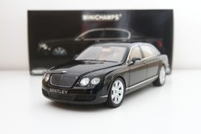 Minichamps Bentley Continental Flying Spur W12 2005 schwarz met Modellauto 1:18