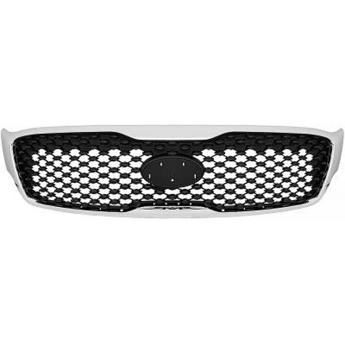 Kühlergrill chrom schwarz - kühlergrill, chrom/schwarz