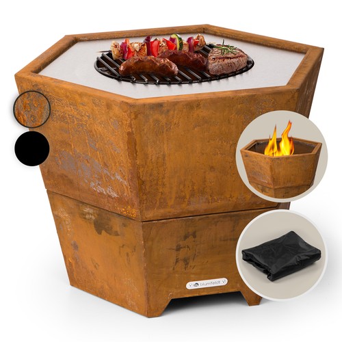 Feuerschale mit grillrost - mit,