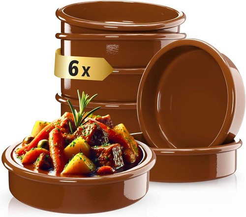 Tapas schalen braun - 6x,