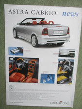 Irmscher Opel Astra G Cabrio news Prospektblatt 3/2001