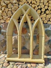 gotisches Fenster, Ruinenfenster, Stein, Gartenruine, Ruinenmauer, 