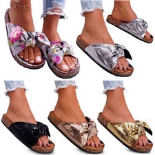 Pantoletten kork sandalen - pantoletten,