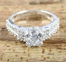 Weiß Diamant Solitaire 1.22