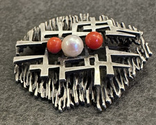 Vintage 800 Silber Brosche