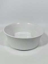 THOMAS Richard Latham Weiß Rillen Keramik FLAMMFEST Schale Schüssel Auflaufform