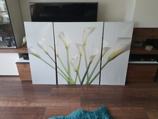 leinwand bild 3 teilig 150cm mal 100cm Motiv Calla