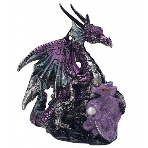 Drache lila mit babydrache - mit,