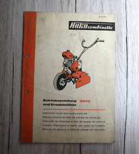 Original Hako combinette Betriebsanleitung und Ersatzteilliste 3602