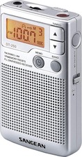 Sangean Pocket 250 Taschenradio, FM AM MW,  Silber [B-Ware]