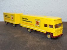Wiking H0 1:87 LKW Mercedes Lastwagen mit Anhänger "Deutsche Möbelspedition" 
