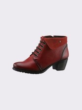 Leder Stiefelette rot 41 Damen