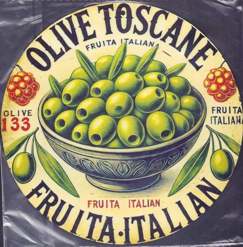 Blechschild olive toscane - blechschild, toscane"