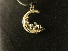 Anhänger Mond mit Kette 24