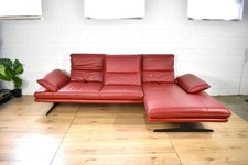 W. Schillig Ledersofa Broadway Echtleder Verstellbar Couch Ecksofa Longchair