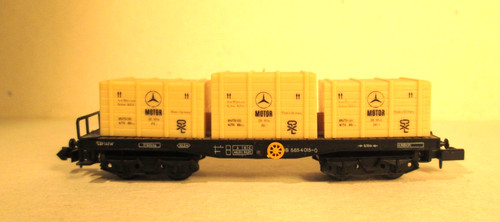 Flachwagen mit 3 - db,