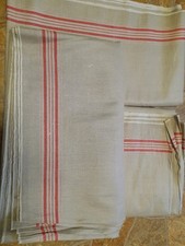 3 alte Mangeltücher Rolltuch