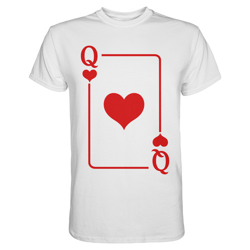 Herz dame karte shirt - karte, t-shirt