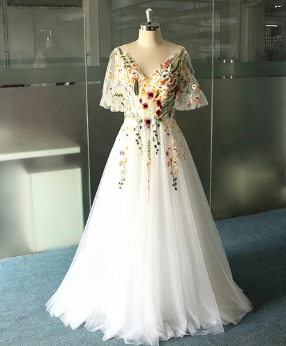Farbiges ballkleid brautkleid - farbiges,