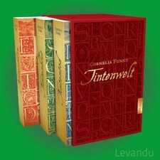TINTENWELT-SCHUBER | CORNELIA FUNKE | Tintenherz + Tintenblut + Tintentod
