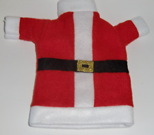 Flaschen Überzug Deko Nikolaus Kleidung rot weiß Wein Sekt Likör Weihnachtsmann