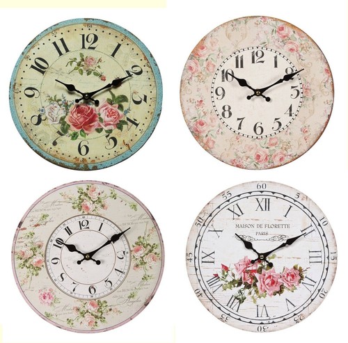 Wanduhr rosen rosenmotiv - wanduhr,