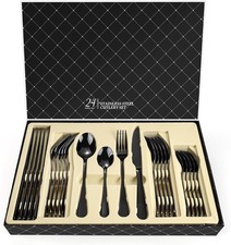 24-teilig Besteckset Edelstahl