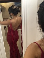 Lipsy london meerjungfrauenkleid abendkleid bodycon Rot XS EU 34 Neuwertig