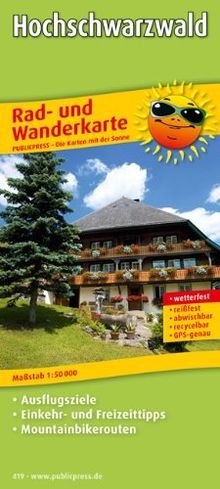 Rad und wanderkarte - rad-,