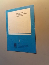 Alte Montage- und Bedienungsanleitung Springrollo VEB Neukirchen DDR