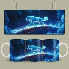 Kaffeetasse Leuchtender Wolf