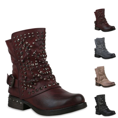 Damen biker boots - boots, warm