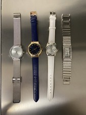 Damen-Armbanduhr Strass Silber Armbanduhr