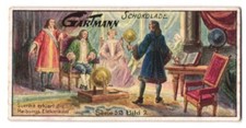 Sammelbild Gartmann Schokolade, Serie 513, Bild 2, Eletrizität, Guerike erklärt 