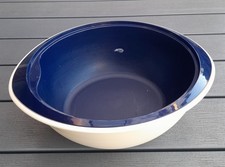 Tupperware Ersatzteile Thermo Duo Schüssel  3,1l/2,5l beige/blau ohne Deckel 