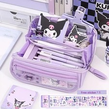 Hello Kitty  Kuromi Federmappe Federtasche Stifttasche Schule Schlapperrolle