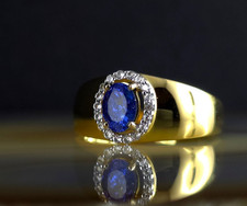 Ring Silber 925 Iolith blau