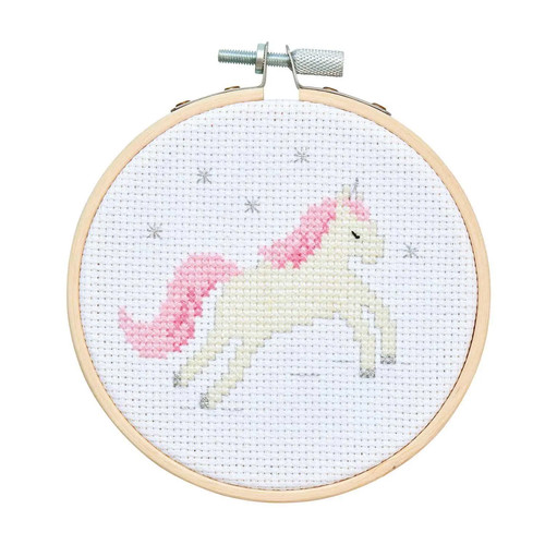 Stickpackung mini kit - kit, einhorn